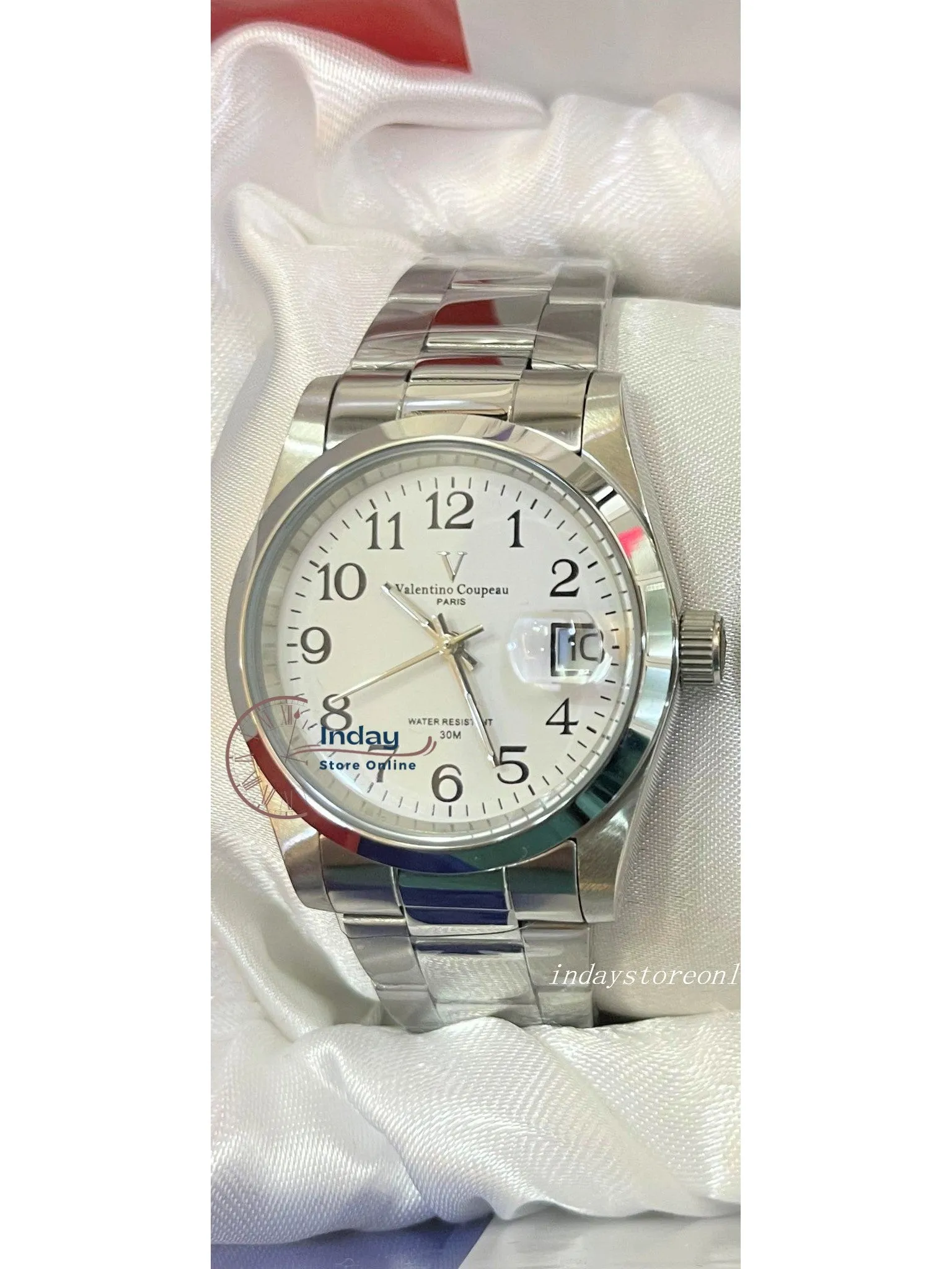 范倫鐵諾 古柏 Coupeau Men's Watch 12168SM-2 Silver Stainless Steel Band