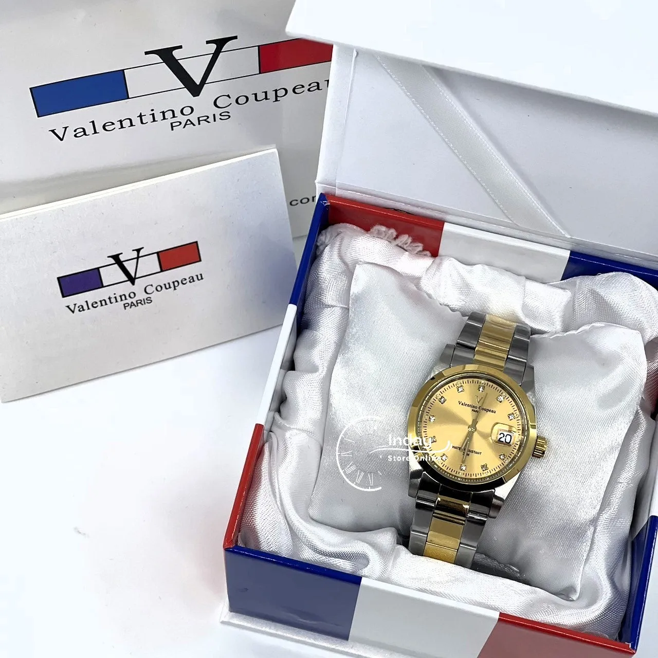 范倫鐵諾 古柏 Coupeau Men's Watch 12168TM-17 Two-Tone Stainless Steel Band