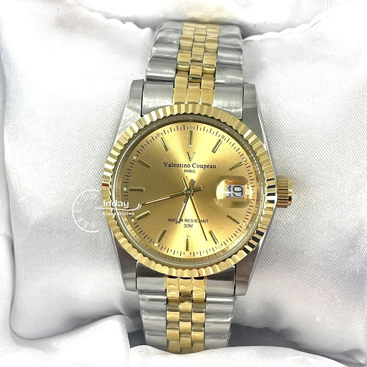 范倫鐵諾 古柏 Coupeau Men's Watch 12169TM-13 Two-Tone Stainless Steel Band