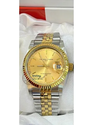 范倫鐵諾 古柏 Coupeau Men's Watch 12169TM-13 Two-Tone Stainless Steel Band