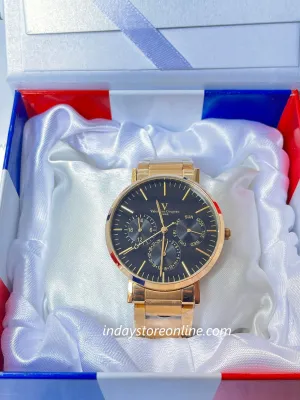 范倫鐵諾 古柏 Coupeau Men's Watch 61575AAK-2 Gold Tone Stainless Steel Band