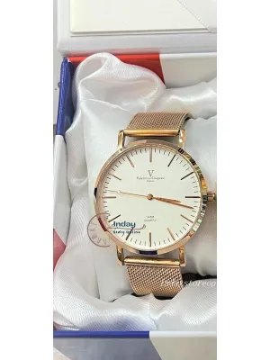 范倫鐵諾 古柏 Coupeau Men's Watch 61576AR-1M Gold Adjustable Strap