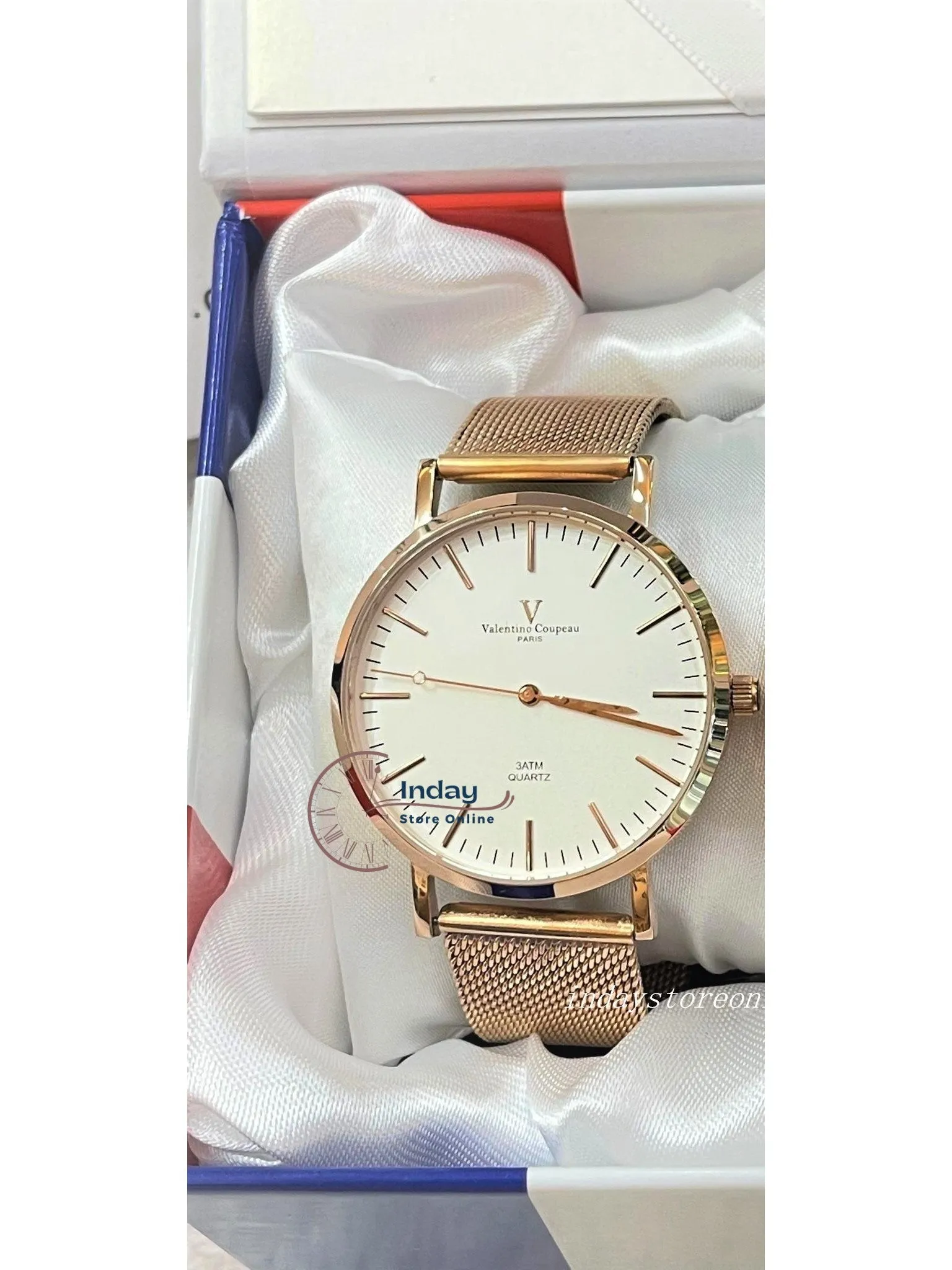 范倫鐵諾 古柏 Coupeau Men's Watch 61576AR-1M Gold Adjustable Strap