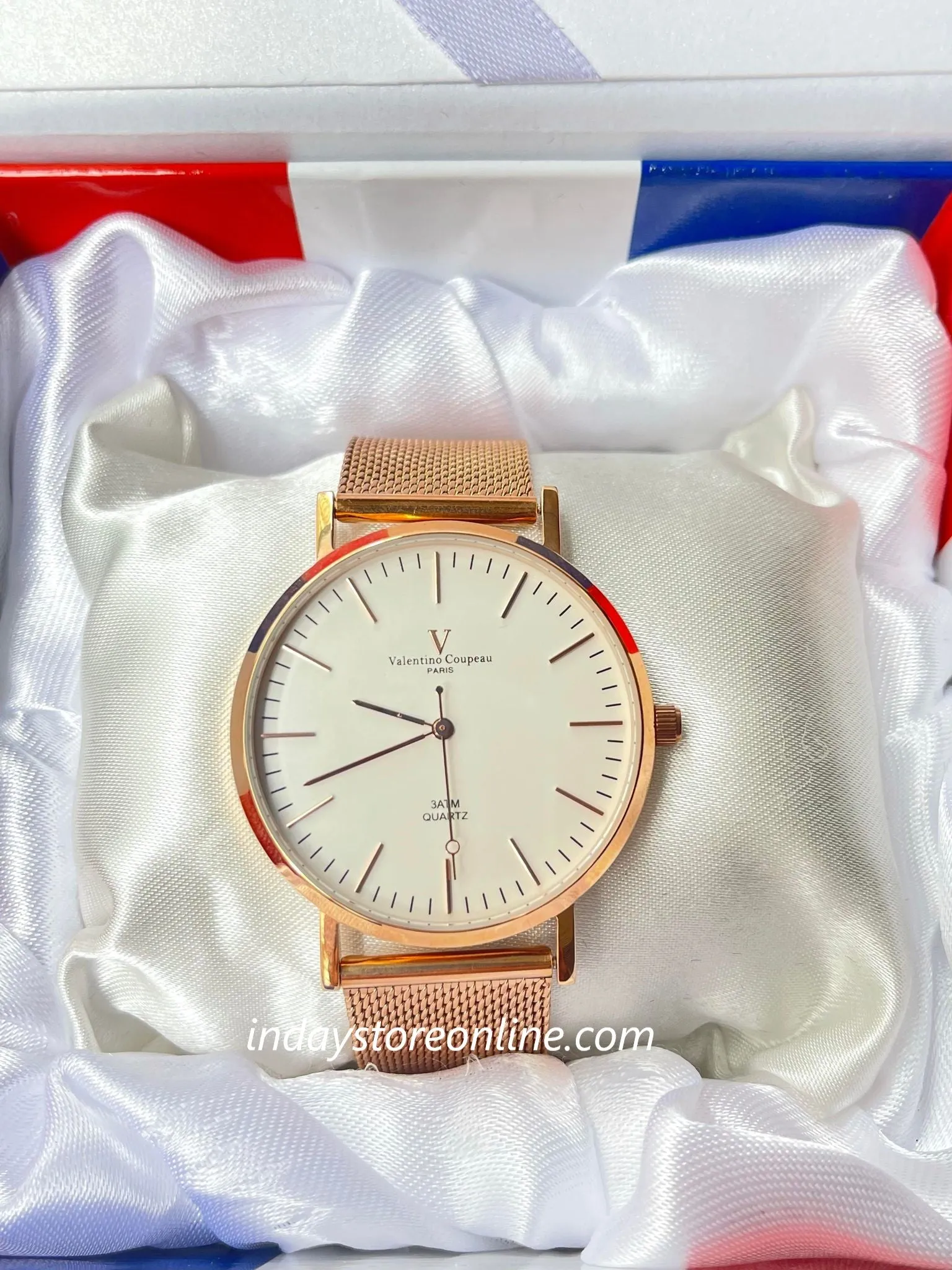 范倫鐵諾 古柏 Coupeau Men's Watch 61576AR-1M Gold Adjustable Strap