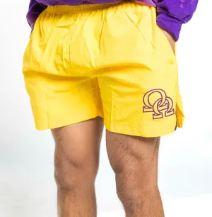 ΩΨΦ Gold Running Shorts