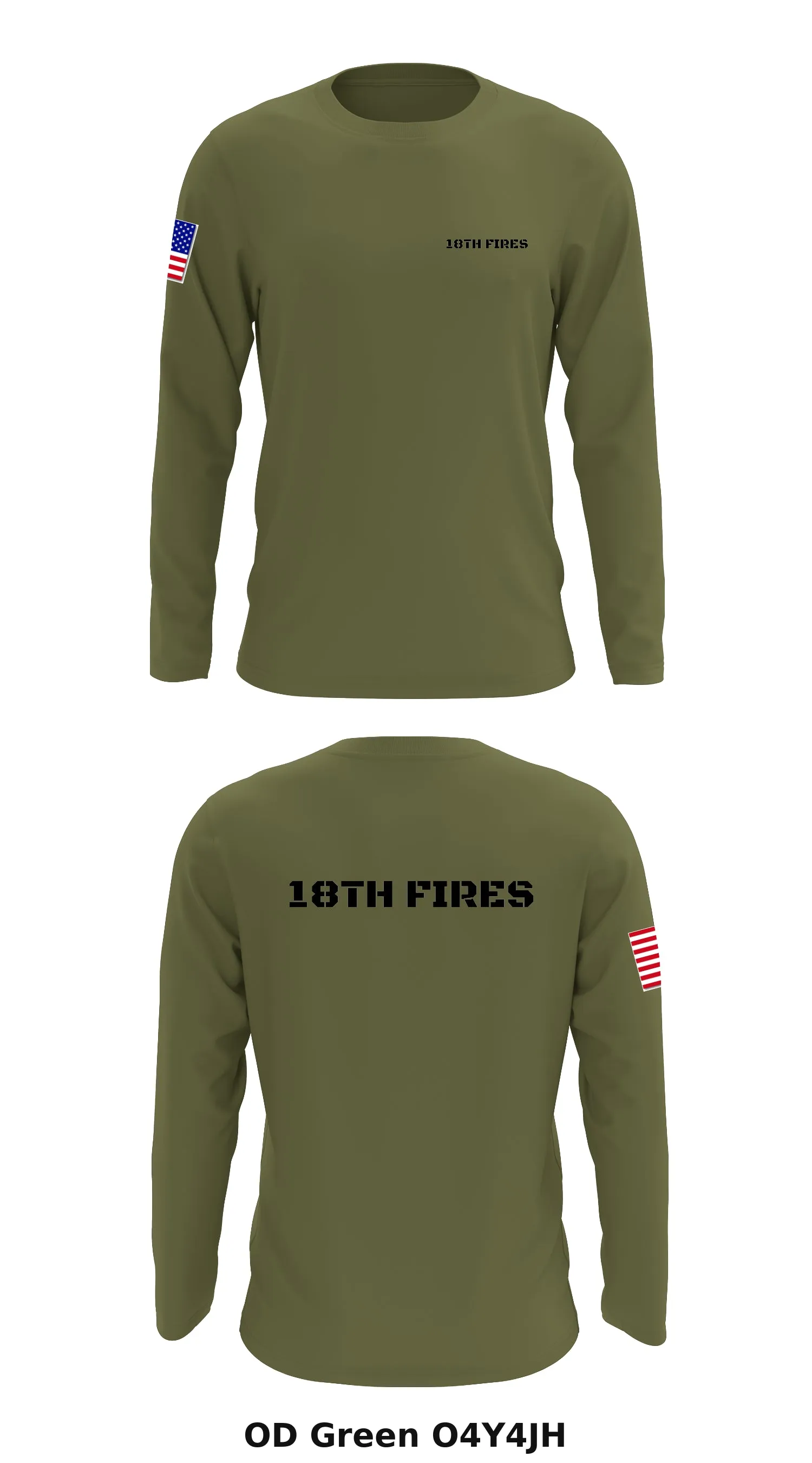 18th Fires  Store 1 Core Men's LS Performance Tee - O4Y4JH