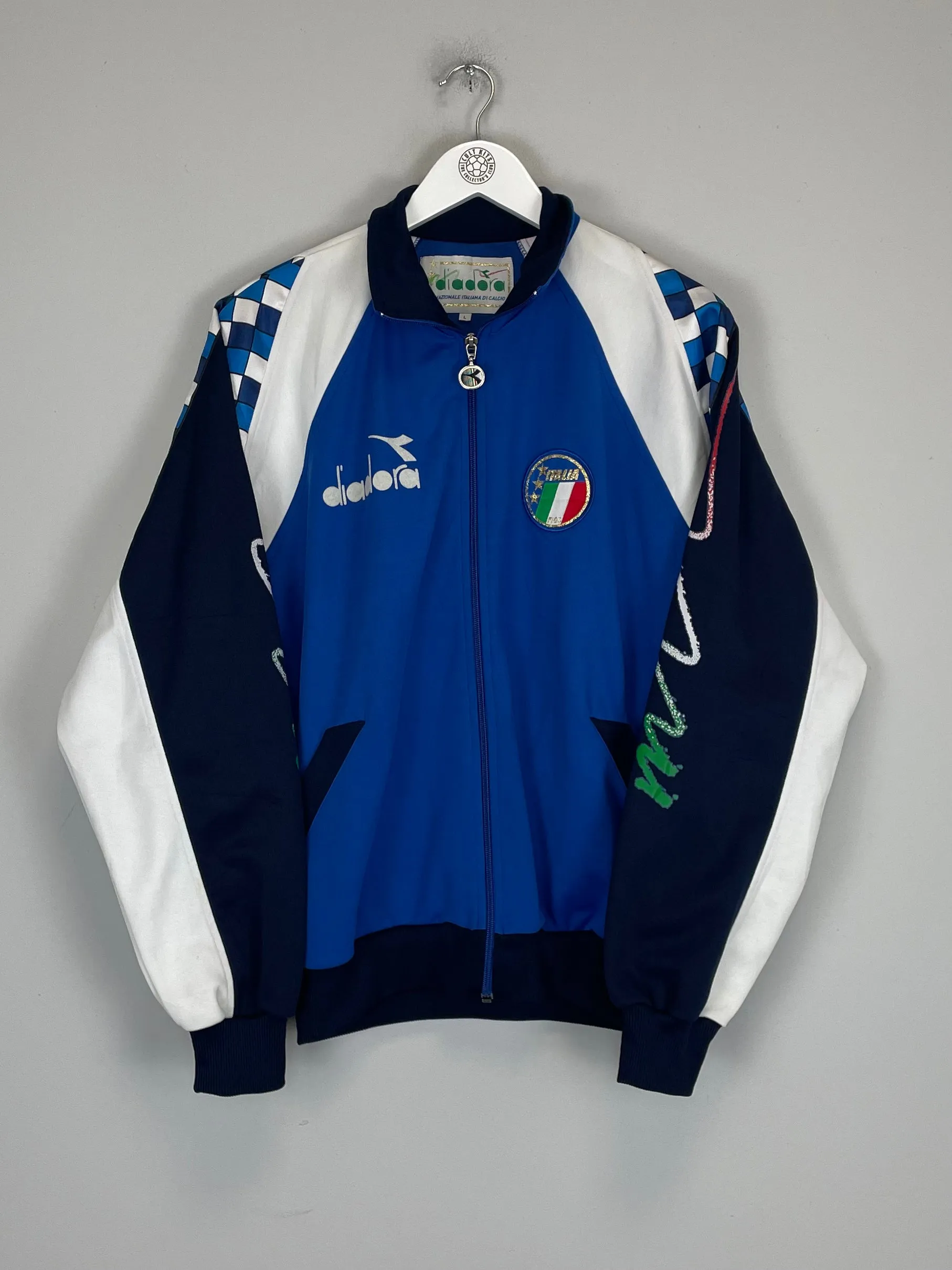 1990/92 ITALY TRACK JACKET (L) DIADORA