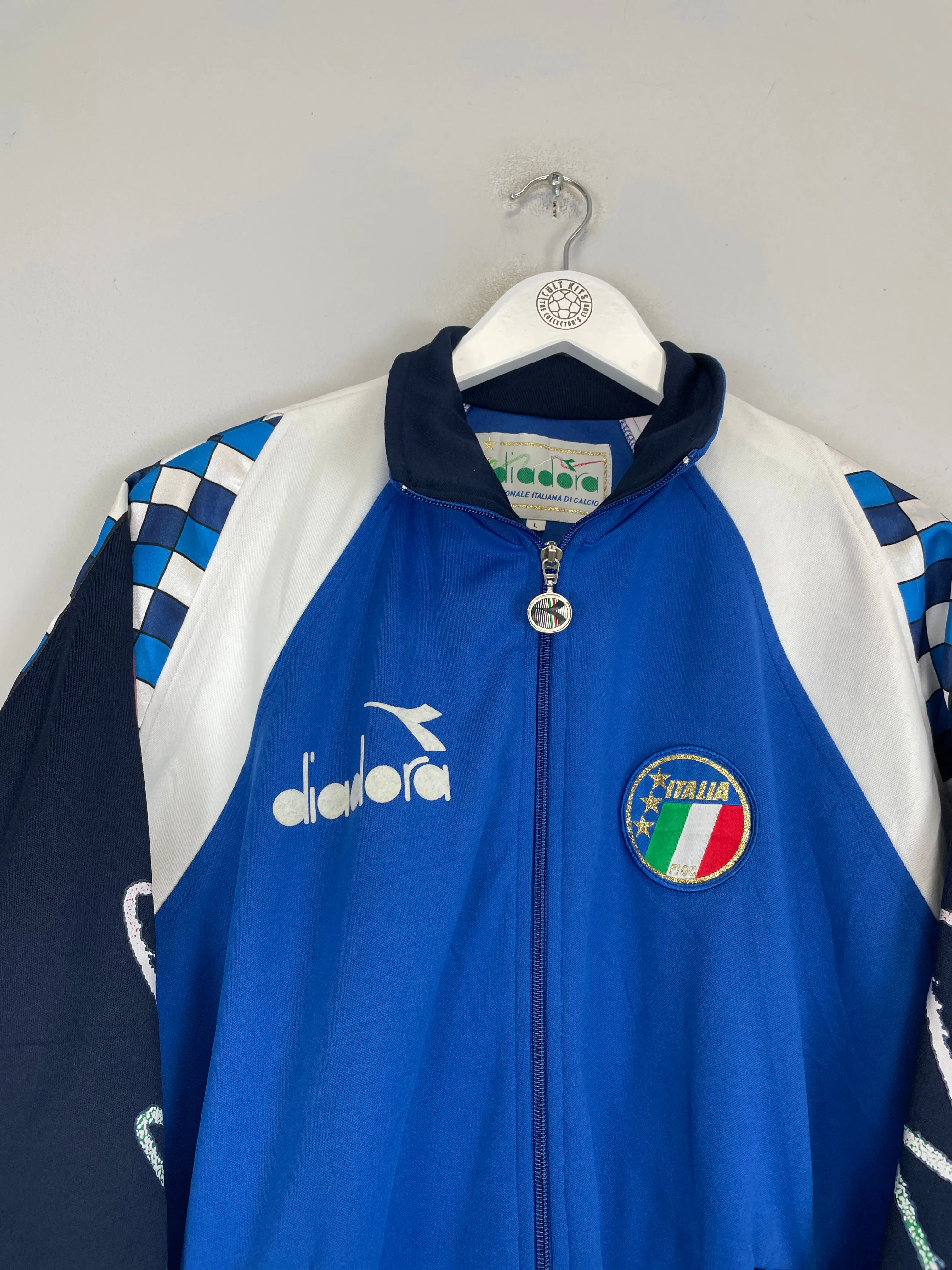 1990/92 ITALY TRACK JACKET (L) DIADORA