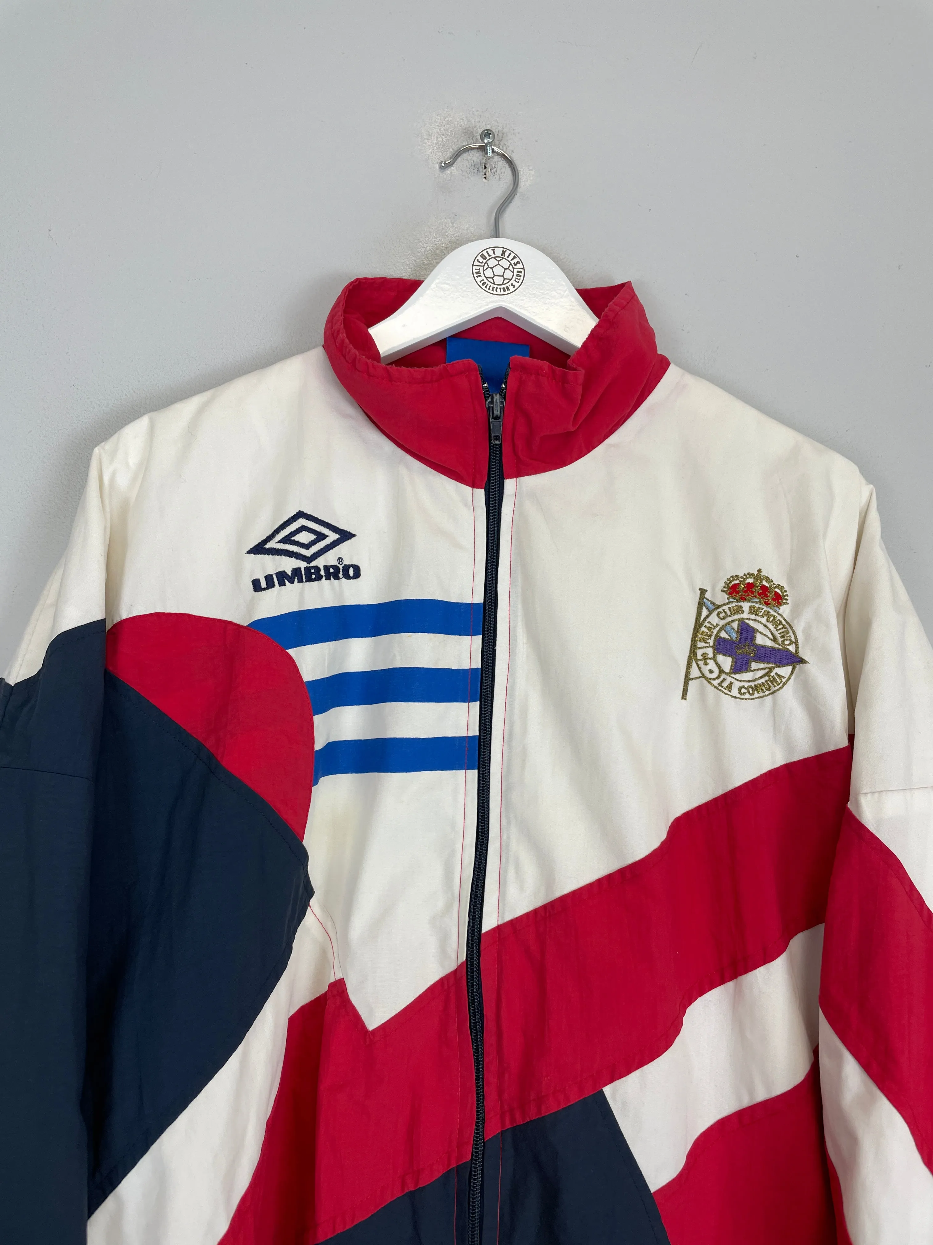 1993/94 DEPORTIVO LA CORUNA TRACK JACKET (XL) UMBRO
