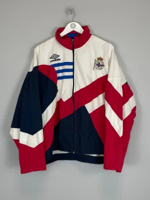 1993/94 DEPORTIVO LA CORUNA TRACK JACKET (XL) UMBRO