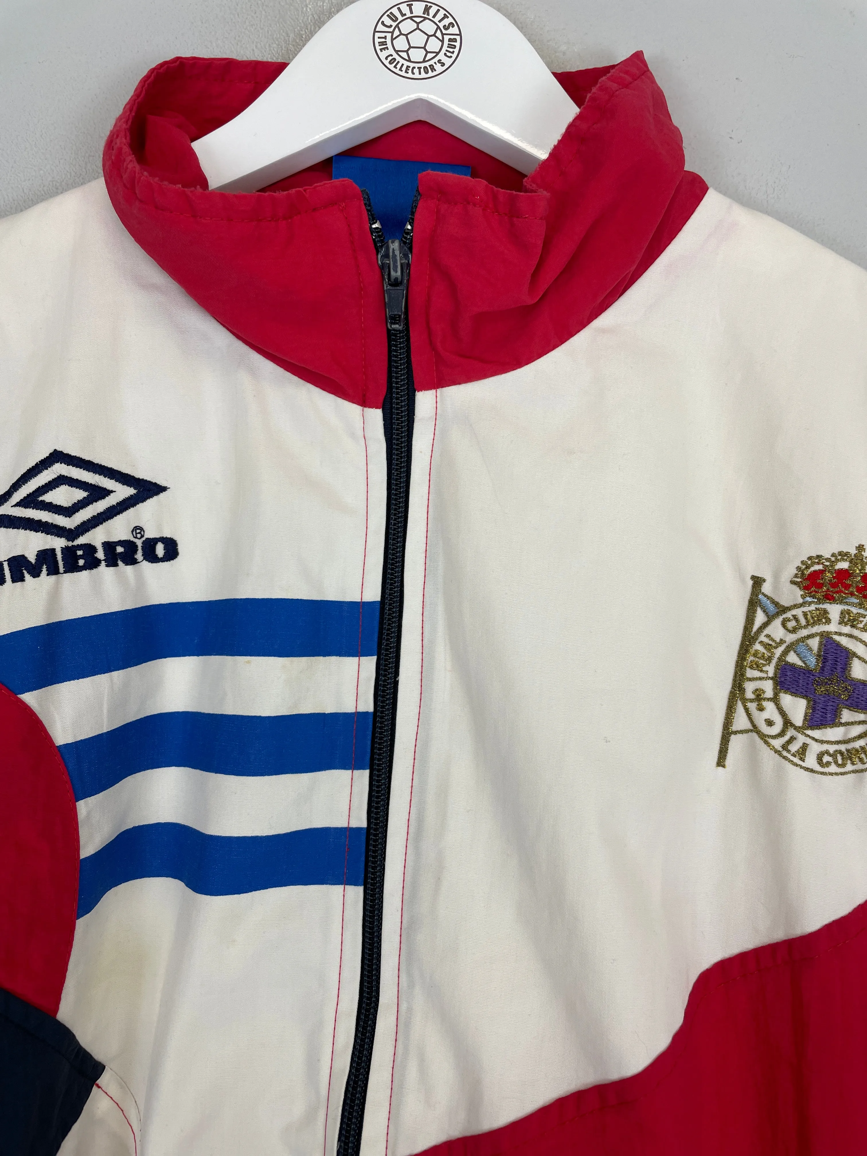 1993/94 DEPORTIVO LA CORUNA TRACK JACKET (XL) UMBRO
