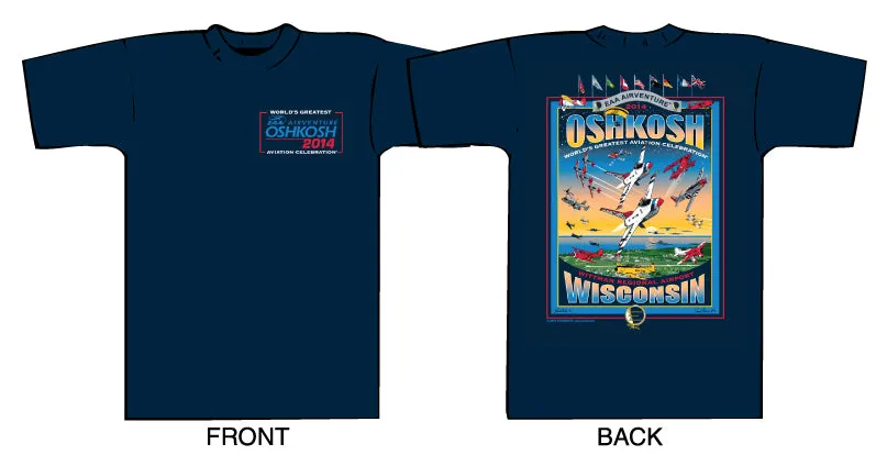 2014 Main Event Oshkosh AirVenture Design T-shirt
