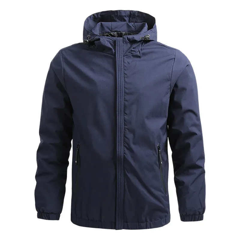 2024 Spring Autumn Windbreaker Waterproof Men's Jacket Outdoor Sports Camping Trekking Fishing Hooded Men's Coat Jacket for Men