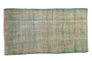 2.5x4.5 Vintage Distressed Oushak Rug