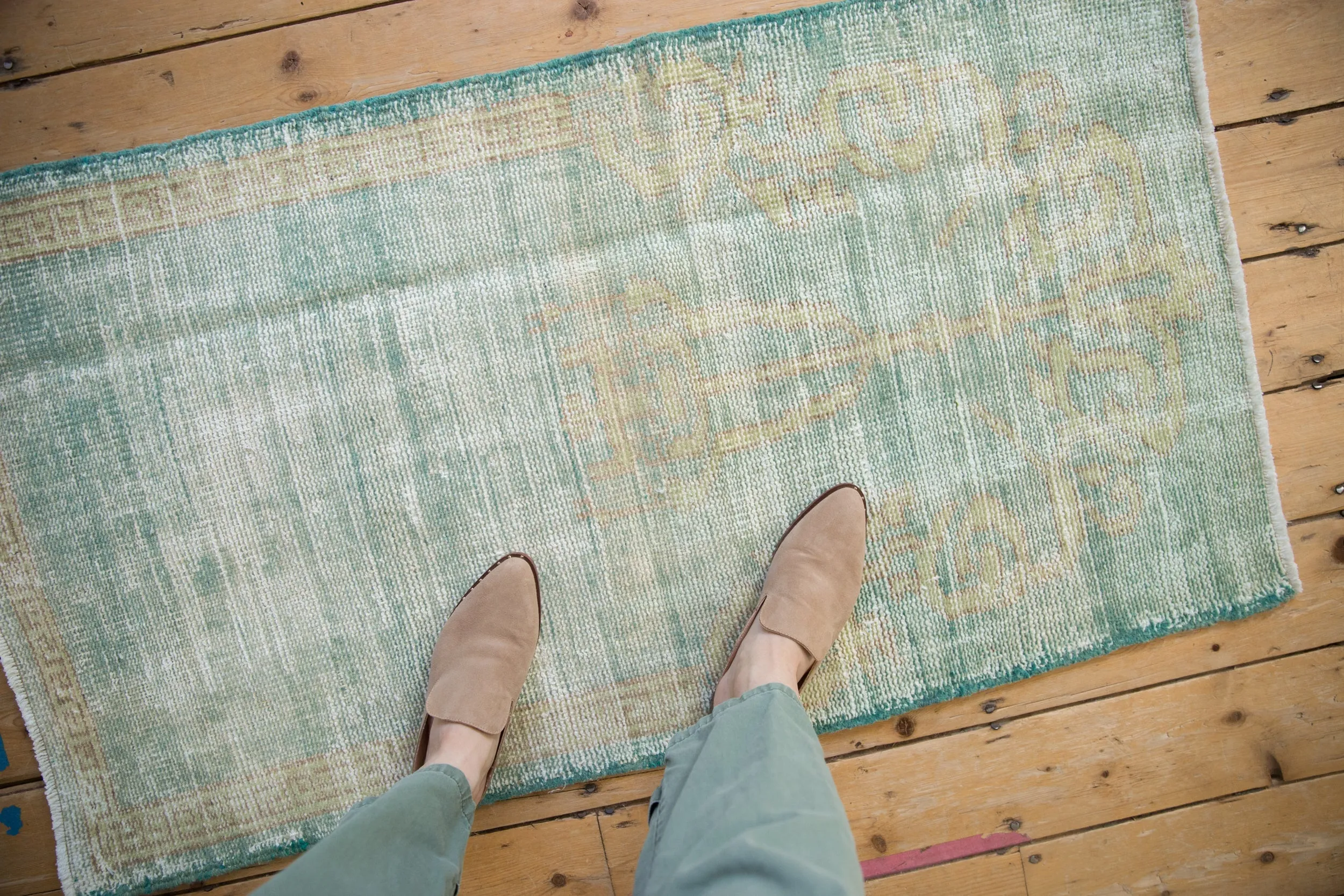 2.5x4.5 Vintage Distressed Oushak Rug