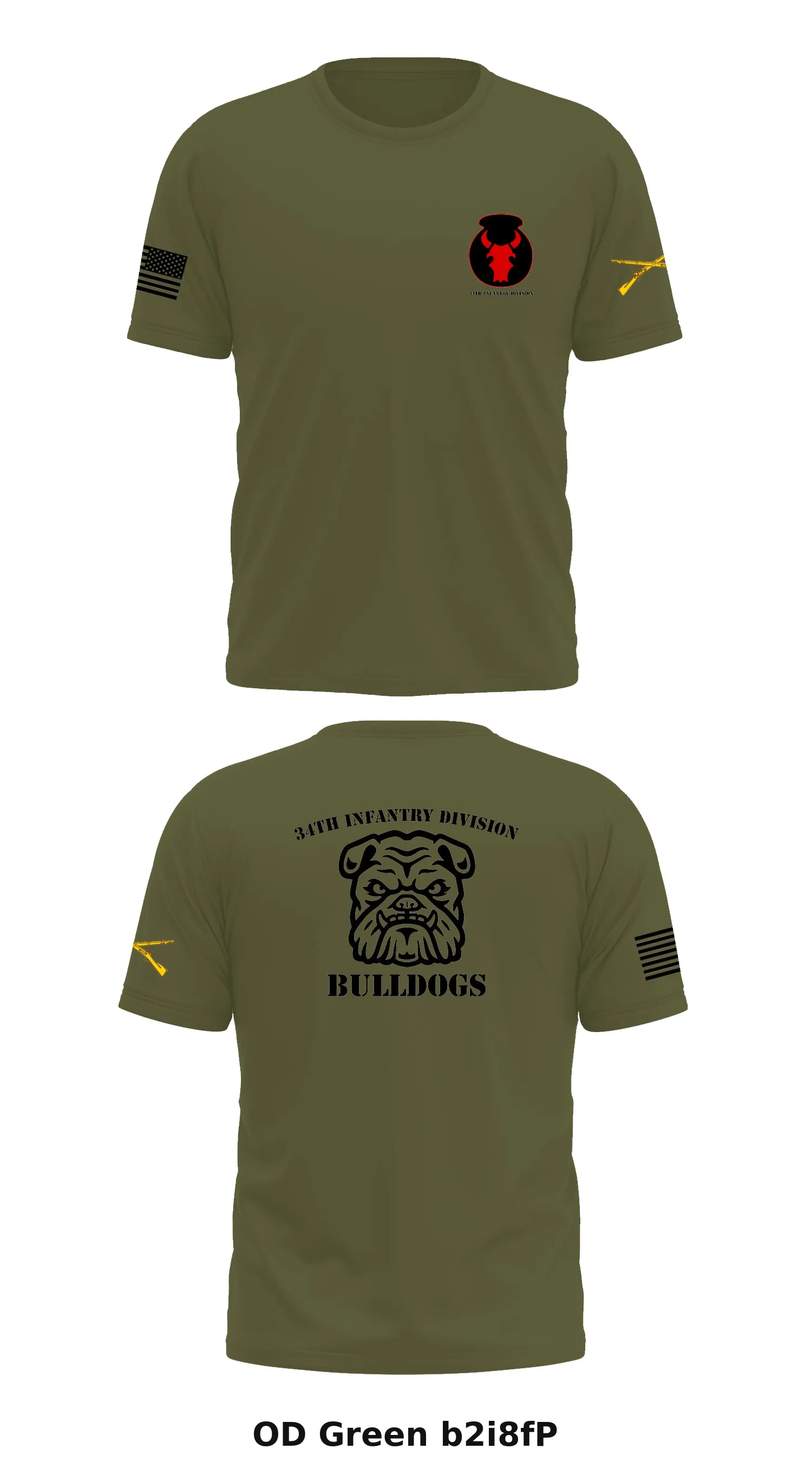 34th infantry division  Store 1 Core Men's SS Performance Tee - b2i8fP