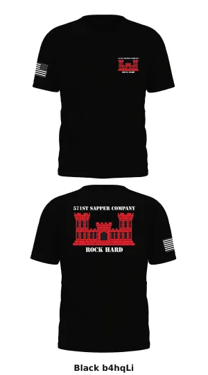 571st Sapper Company  Store 1 Core Men's SS Performance Tee - b4hqLi