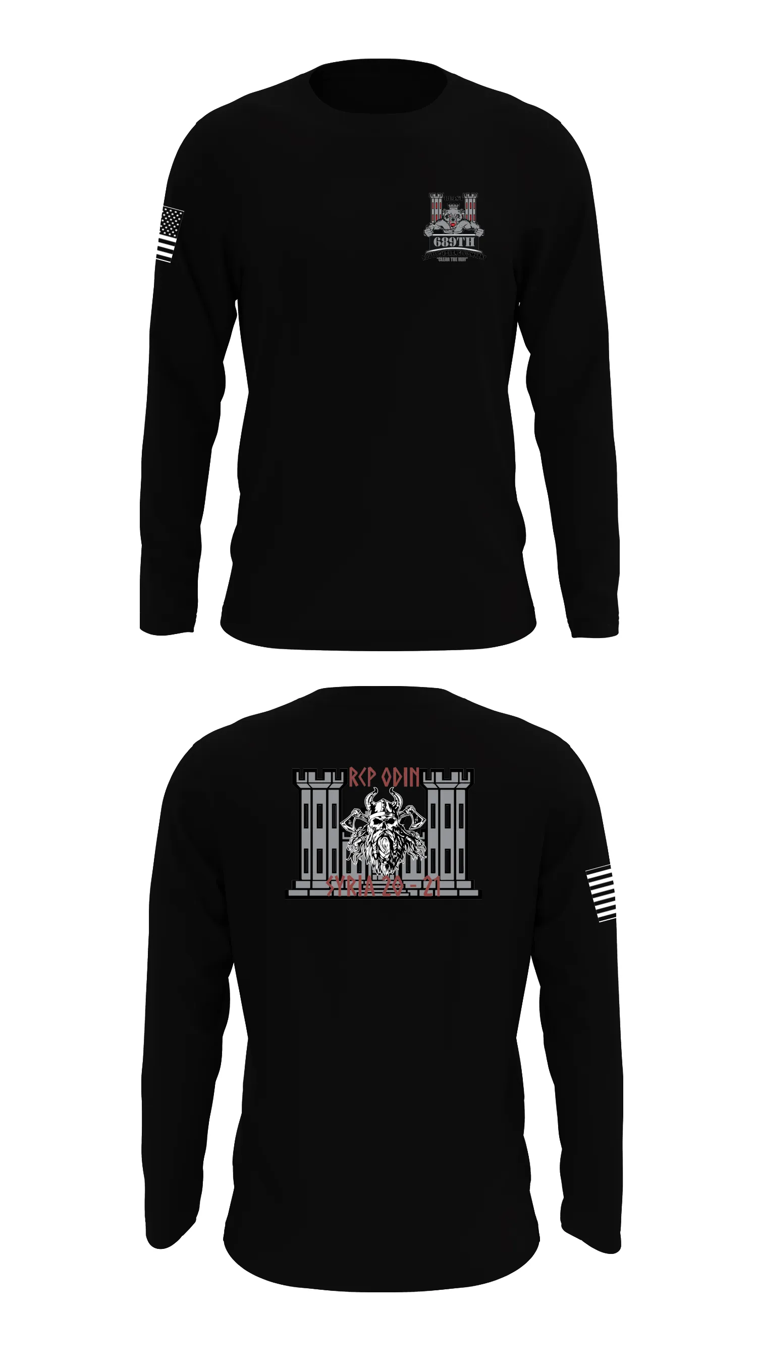 68th Engineer Company  Store 1 Core Men's LS Performance Tee - 69591166948