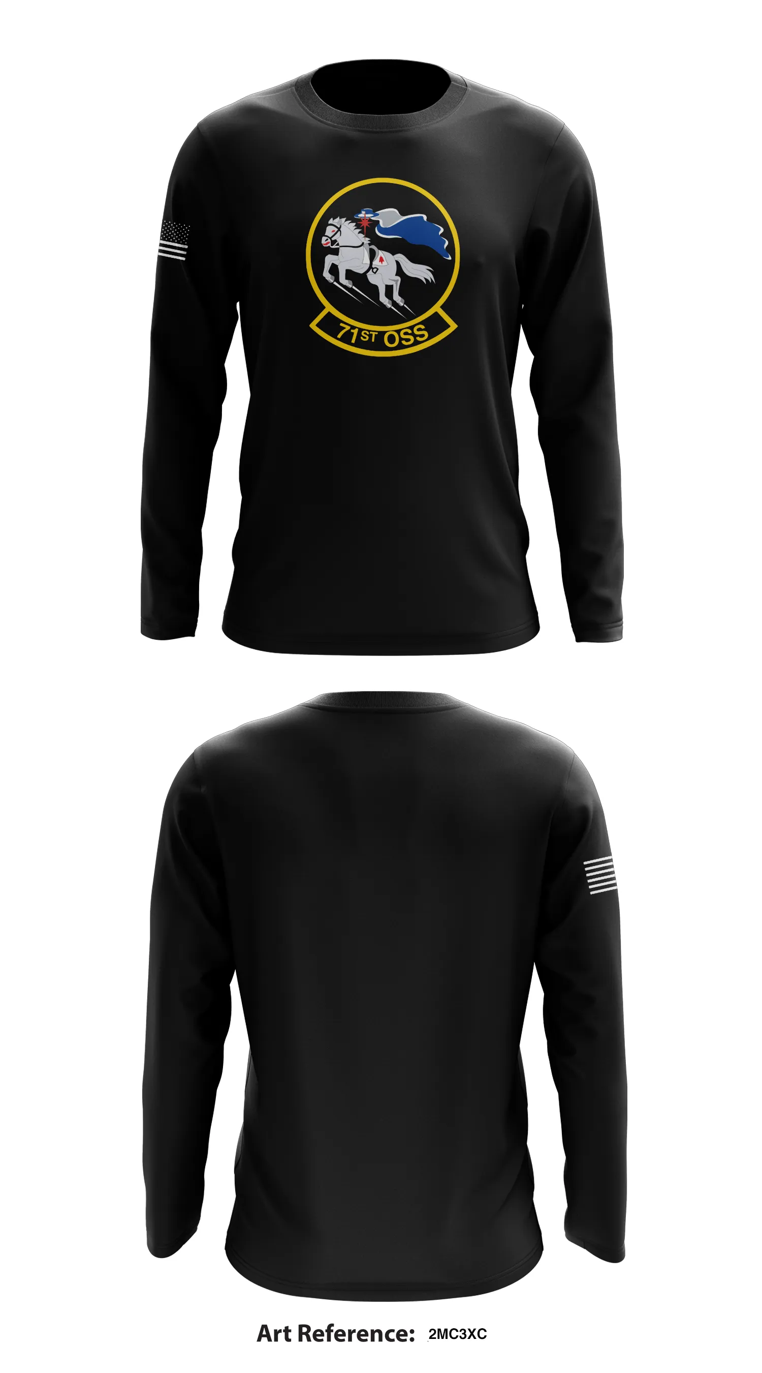 71st OSS Store 1 Core Men's LS Performance Tee - 2mc3Xc