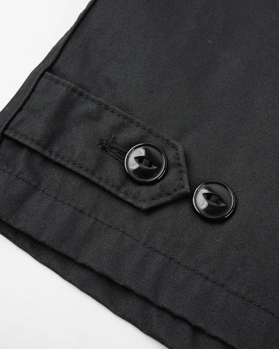 7oz Rubber Wax Coated Windbreaker - Black