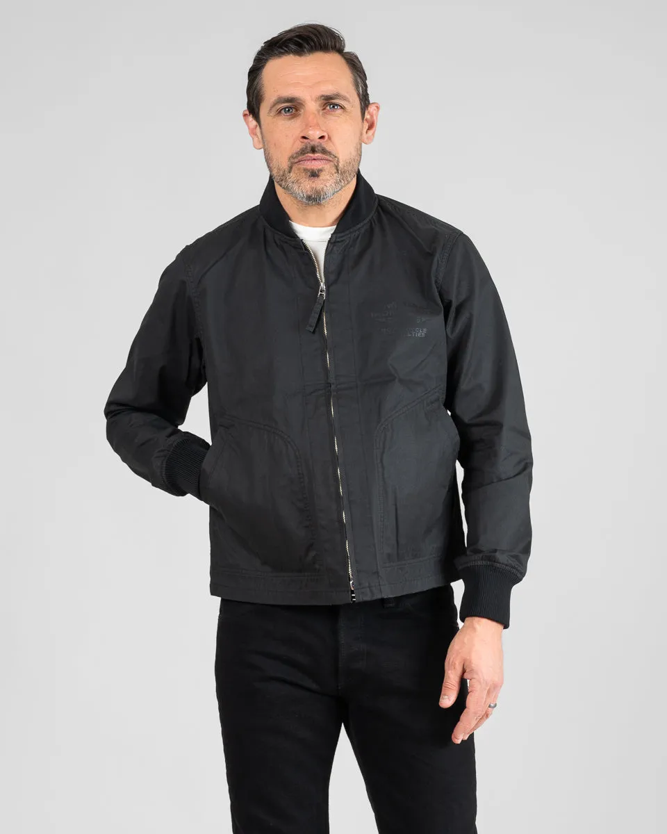 7oz Rubber Wax Coated Windbreaker - Black