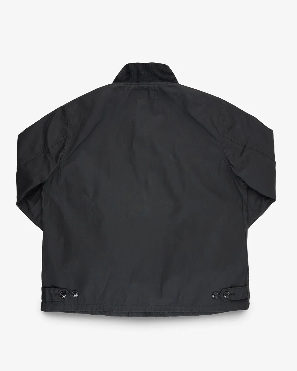 7oz Rubber Wax Coated Windbreaker - Black