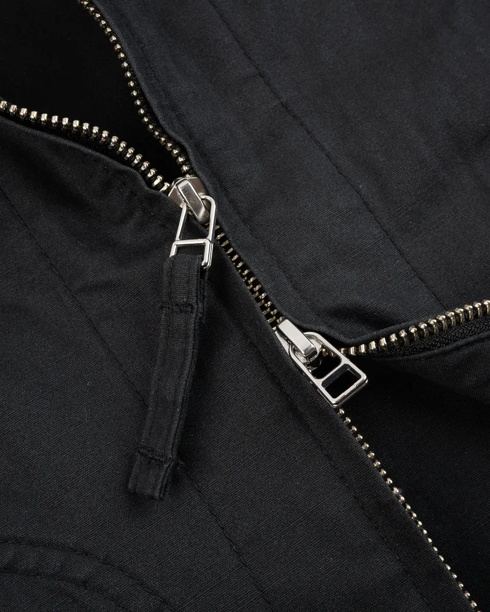 7oz Rubber Wax Coated Windbreaker - Black
