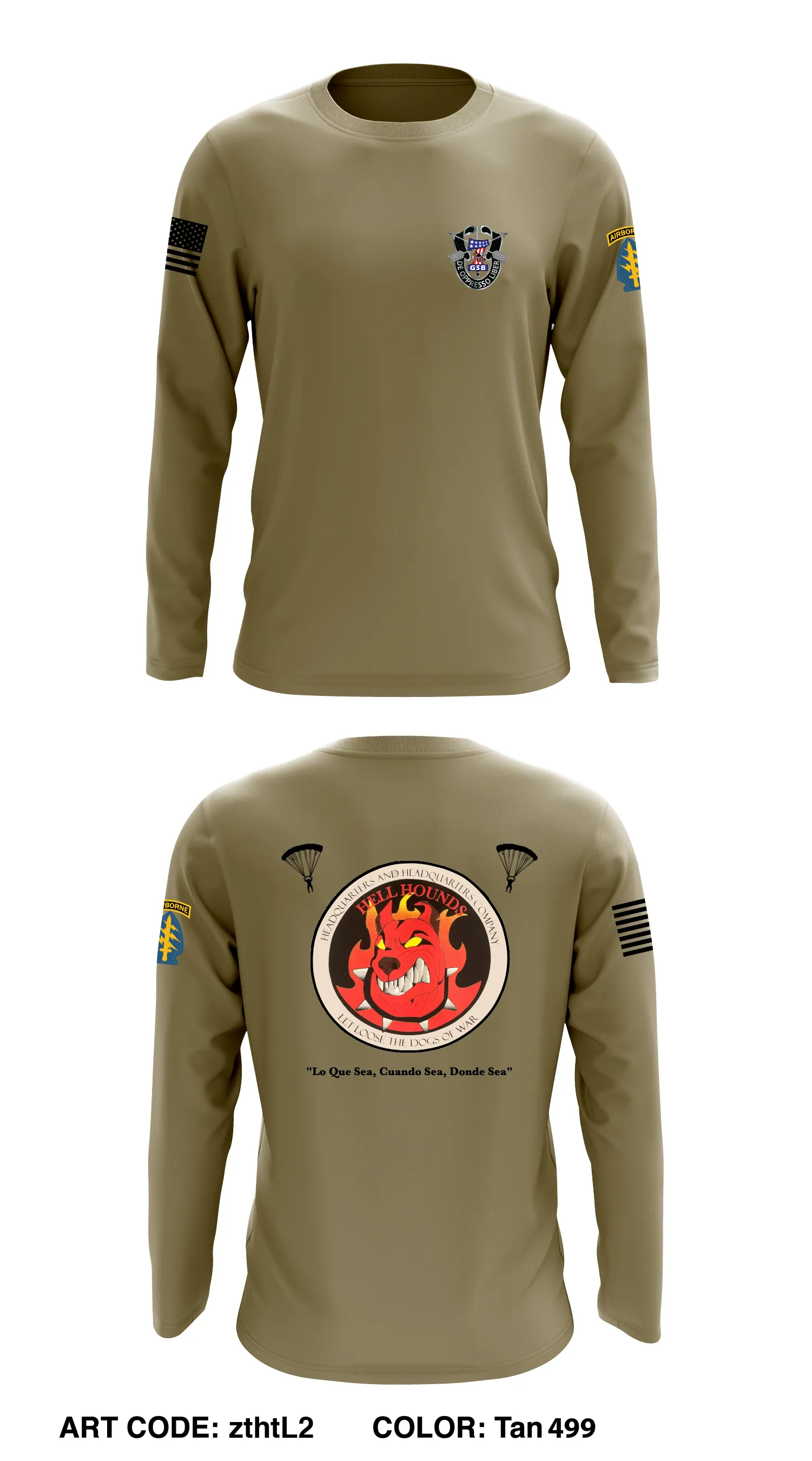 7th SFG(A) - GSB - HHC Store 1 Core Men's LS Performance Tee - zthtL2