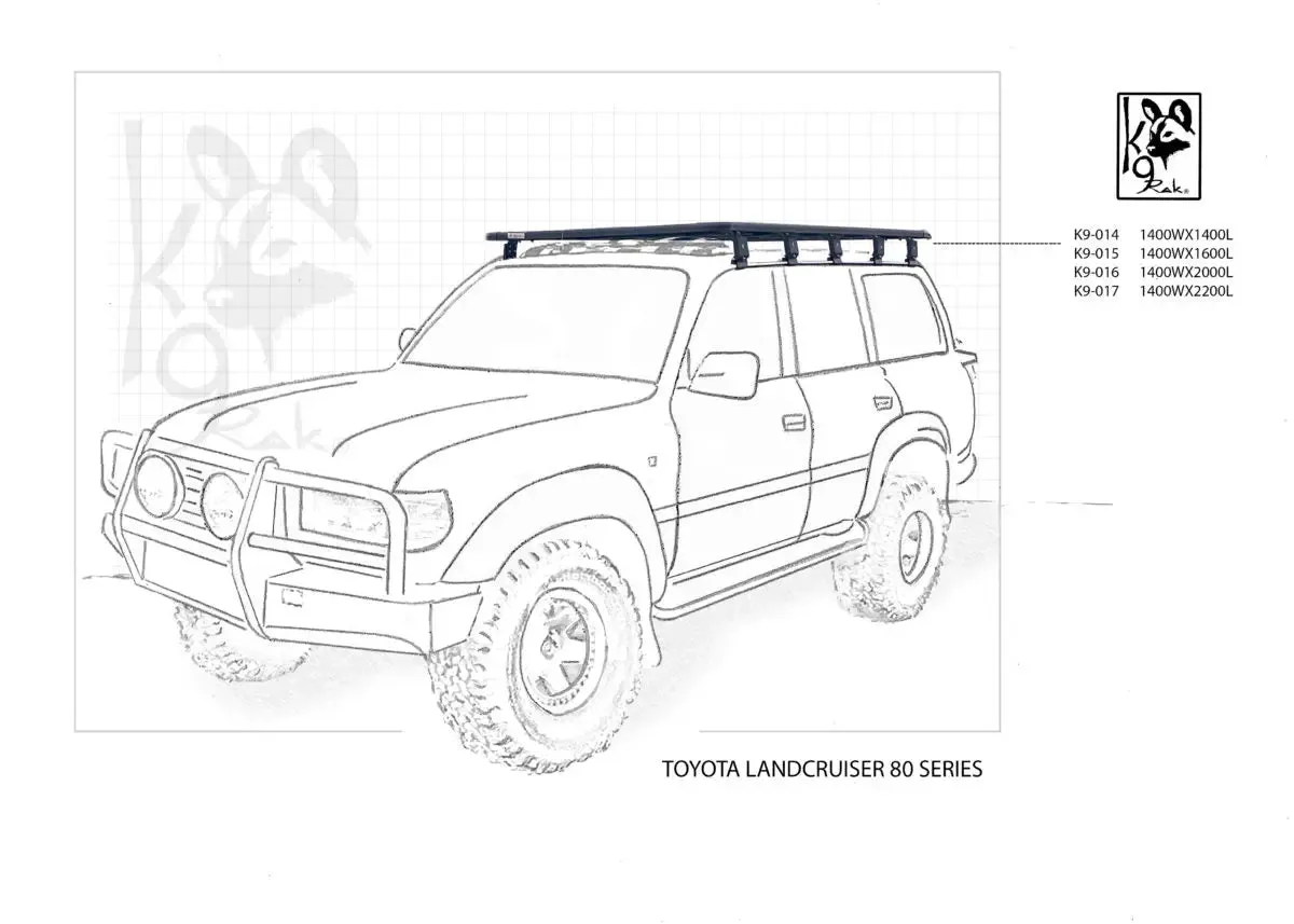 80 Series K9 Roof Racks Expedition Quality