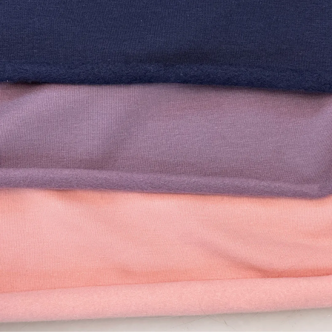 8.9 oz Bamboo Cotton Stretch Fleece - Mellow Rose