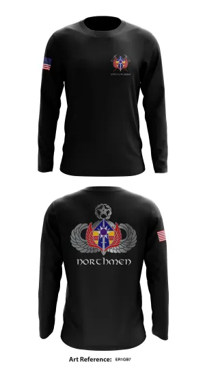 92nd ca bn  Store 1 Core Men's LS Performance Tee - Er1gB7
