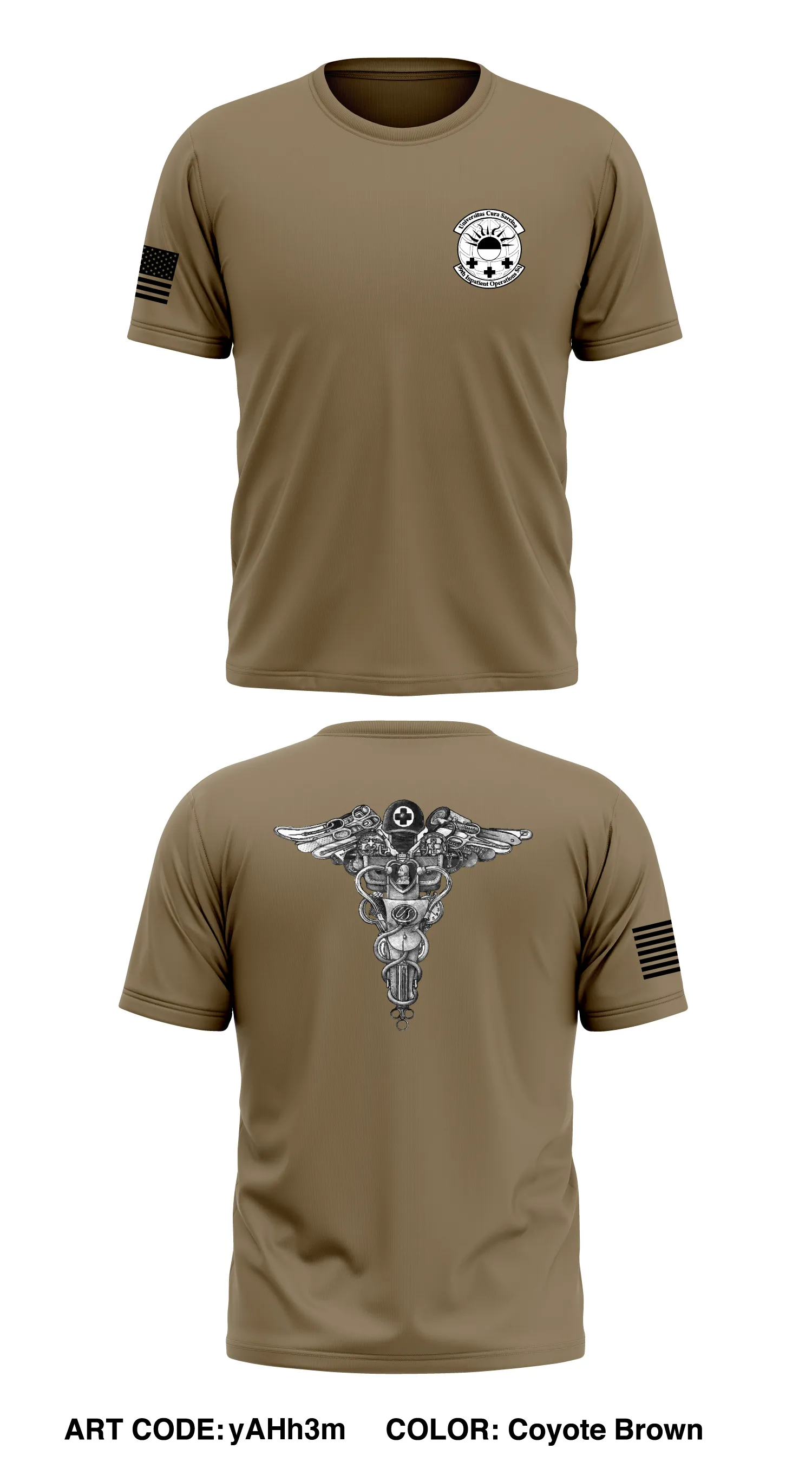 99th Inpatient Operations Sq Store 1 Core Men's SS Performance Tee - yAHh3m
