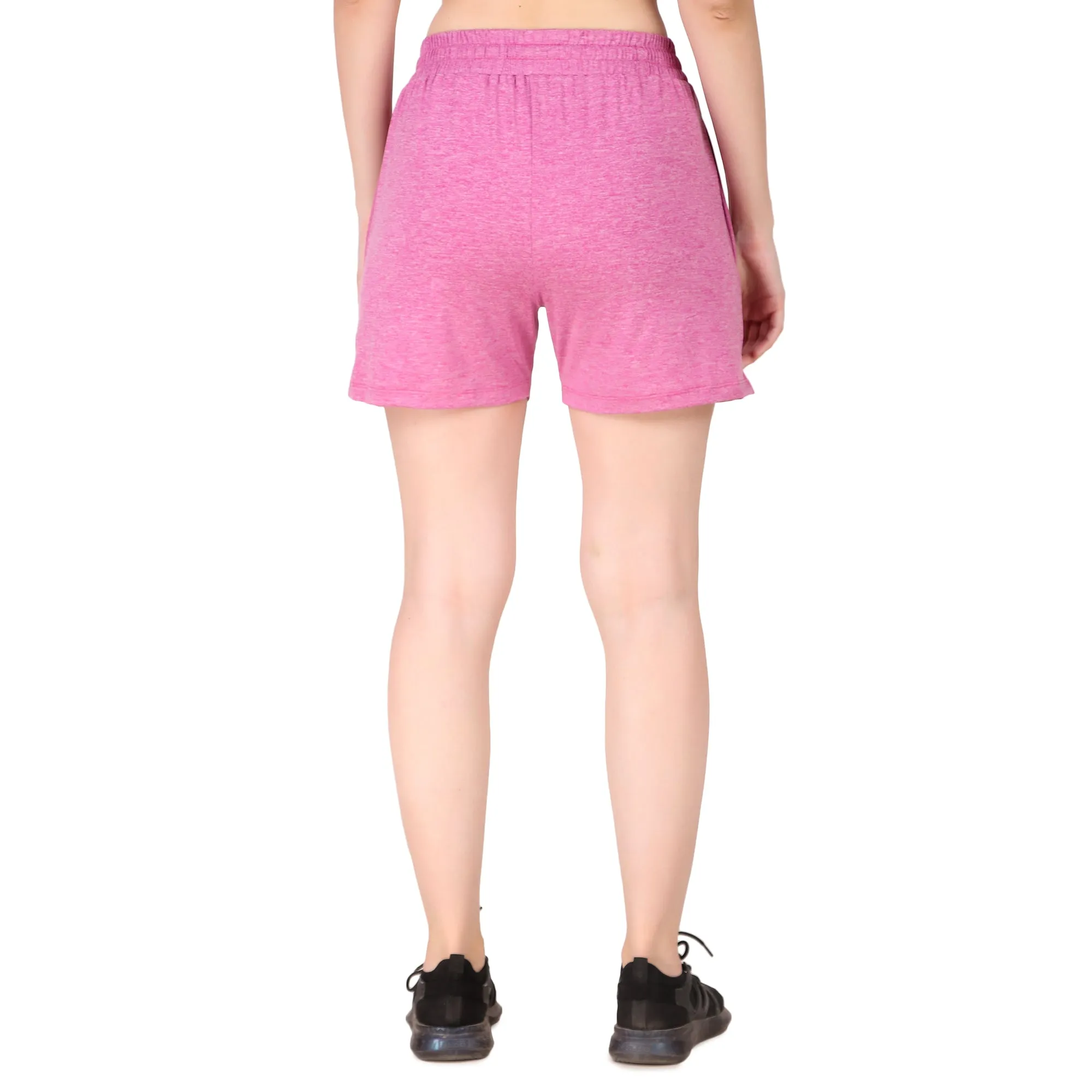 Activewear Shorts For Women (Pink Heather)