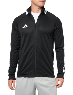 adidas Men's Sereno Cut 3-Stripes Slim Track Jacket, Black/White