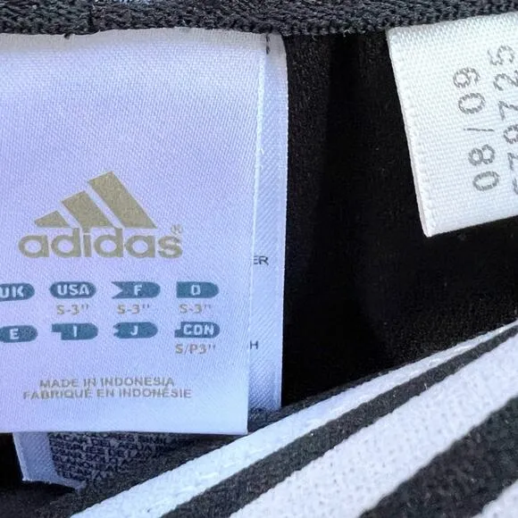 Adidas set of 2 athletic gym running women's shorts black small.