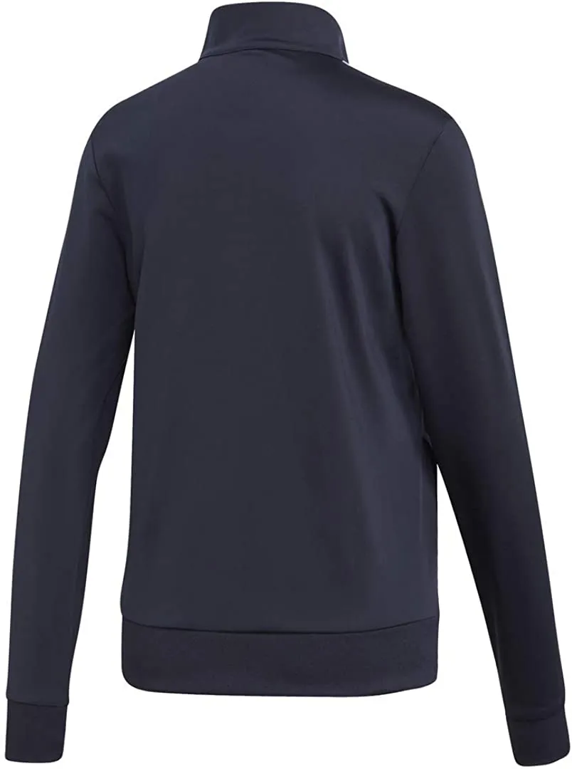 adidas Women’s Essentials 3-stripes Tricot Track Jacket, Legend Ink/White, X-Small