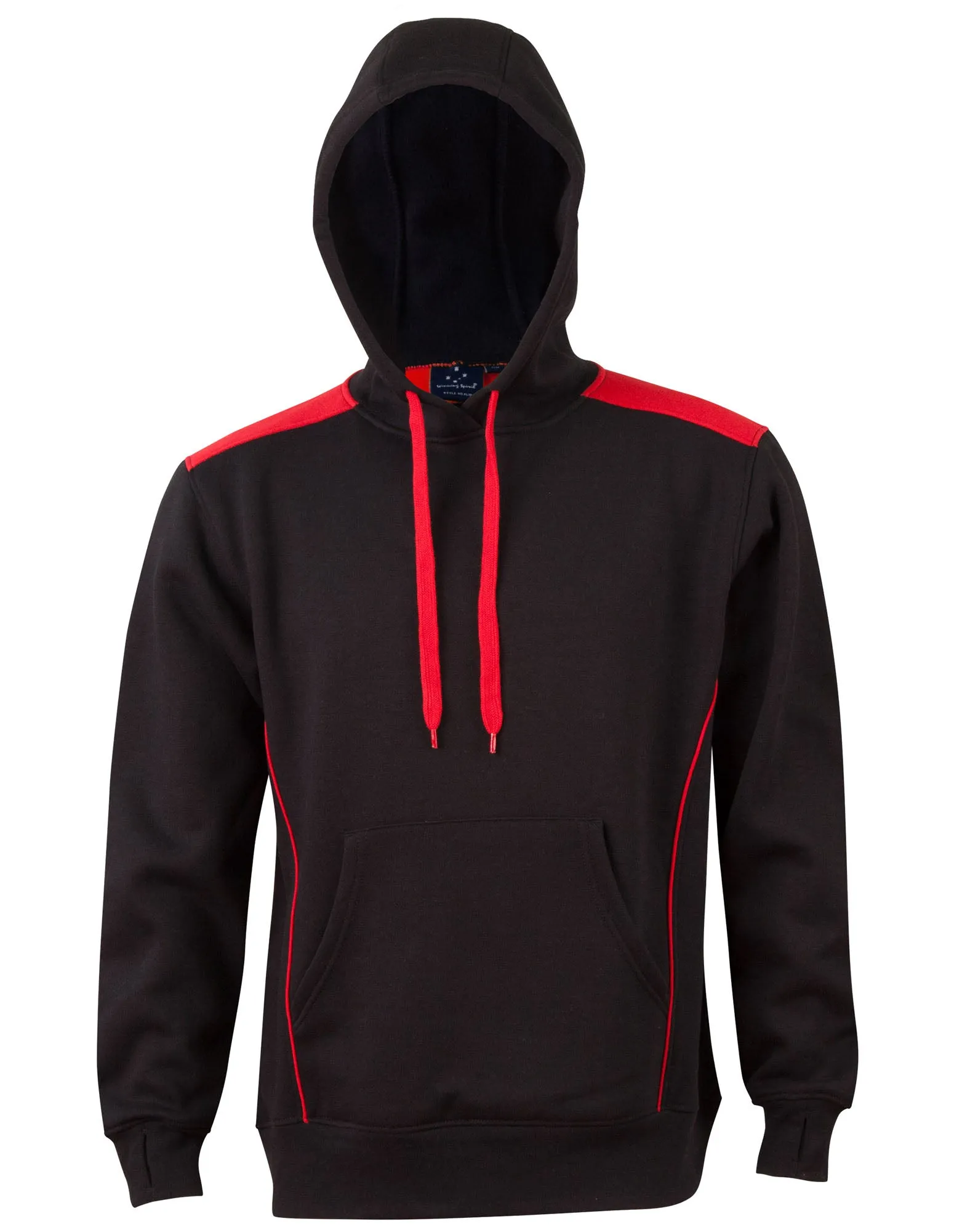 Adults Kangaroo Pocket Contrast Hoodie