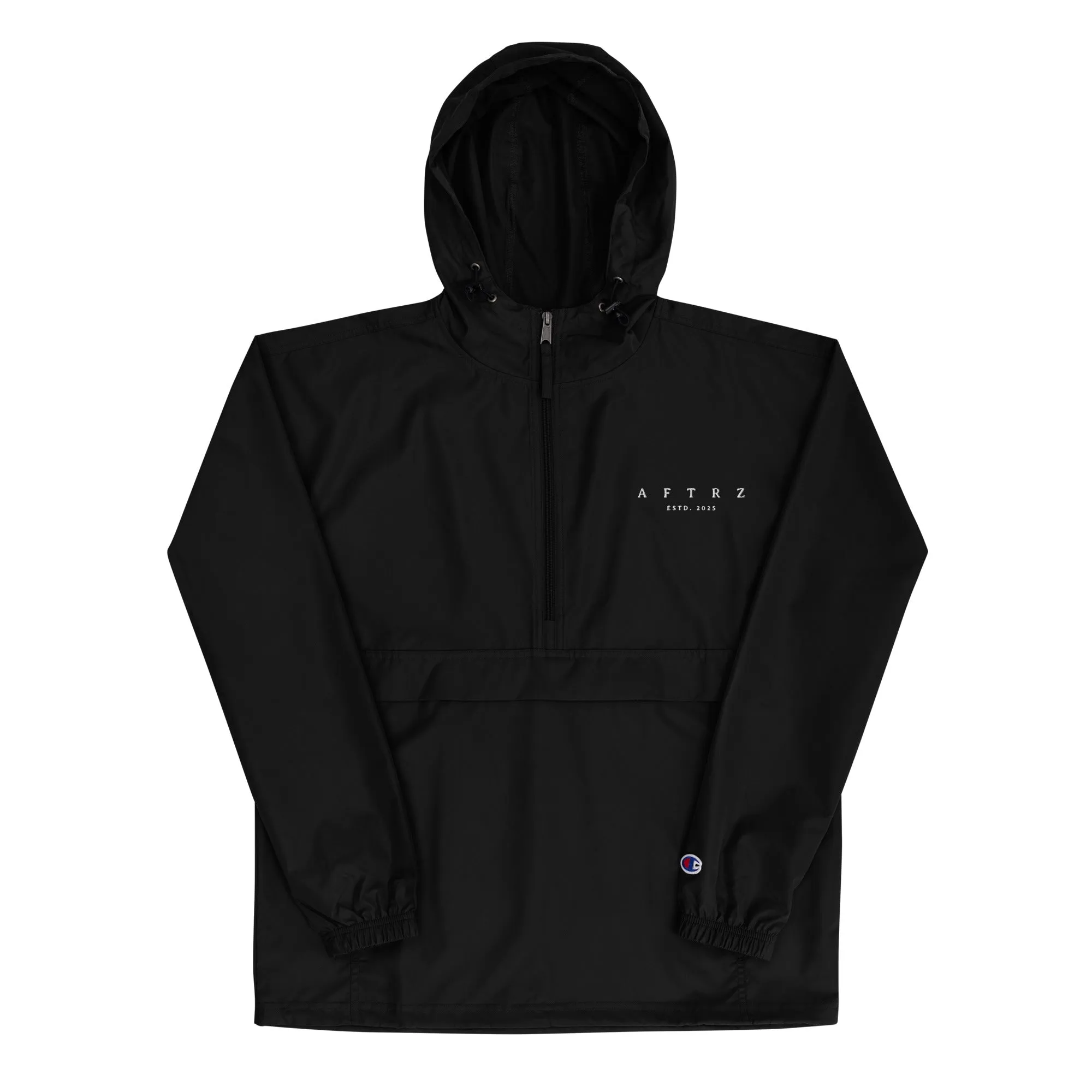 Aftrz Embroidered Champion Half-Zip Pullover Jacket
