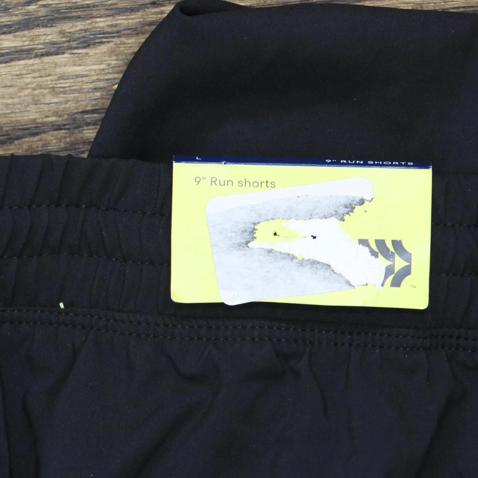 All in Motion Mens 9" Running Shorts with Pockets 1661d9f16225b7 Black L