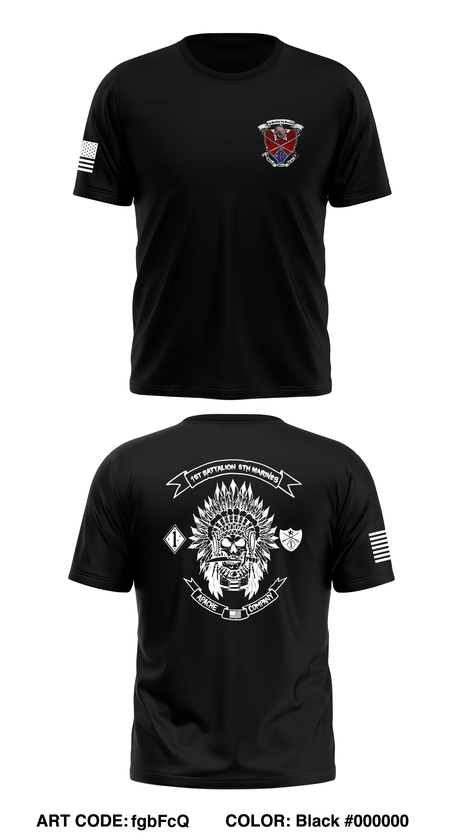 Alpha Co. 1st BN, 5th Marine Regiment Store 1 Core Men's SS Performance Tee - fgbFcQ