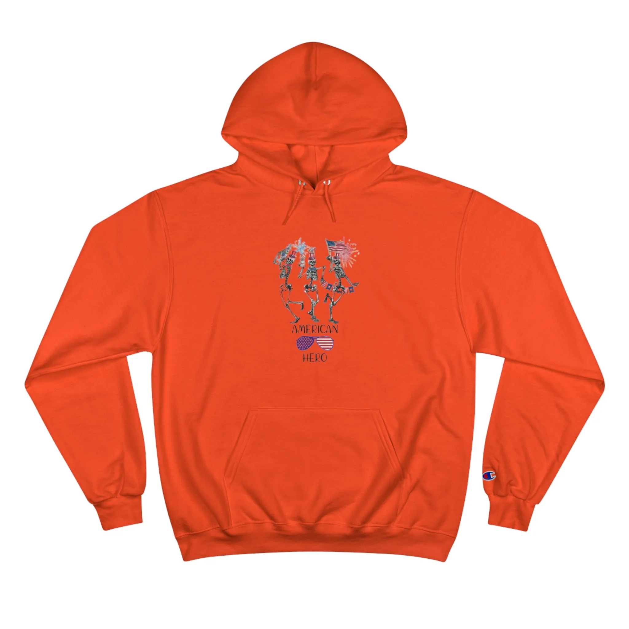 American Hero Champion Unisex Fierce Hoodie  | 4th of July | Patriotic Unisex Fleece Hoodie | Summer hoodies | USA Proud hoodies | Comfort & Designer hoodies | Gift idea for Independence Day