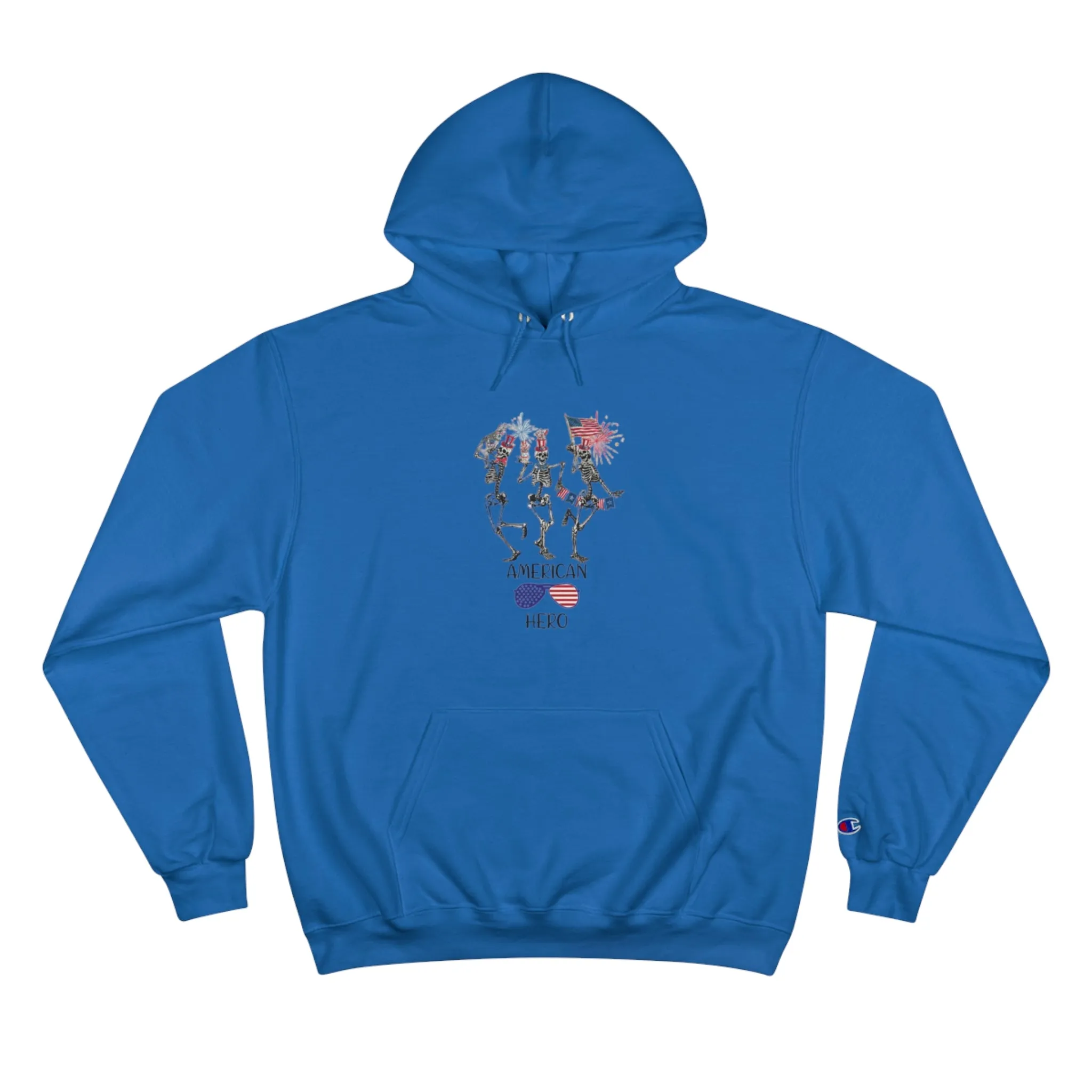 American Hero Champion Unisex Fierce Hoodie  | 4th of July | Patriotic Unisex Fleece Hoodie | Summer hoodies | USA Proud hoodies | Comfort & Designer hoodies | Gift idea for Independence Day