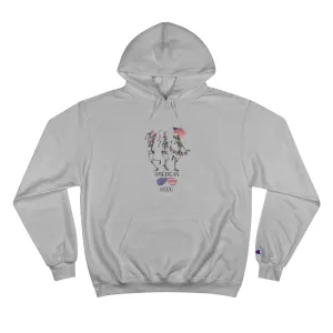 American Hero Champion Unisex Fierce Hoodie  | 4th of July | Patriotic Unisex Fleece Hoodie | Summer hoodies | USA Proud hoodies | Comfort & Designer hoodies | Gift idea for Independence Day