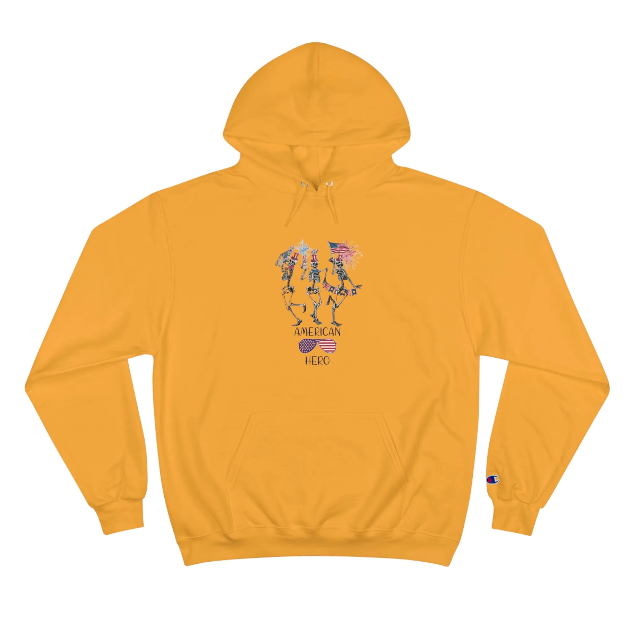 American Hero Champion Unisex Fierce Hoodie  | 4th of July | Patriotic Unisex Fleece Hoodie | Summer hoodies | USA Proud hoodies | Comfort & Designer hoodies | Gift idea for Independence Day