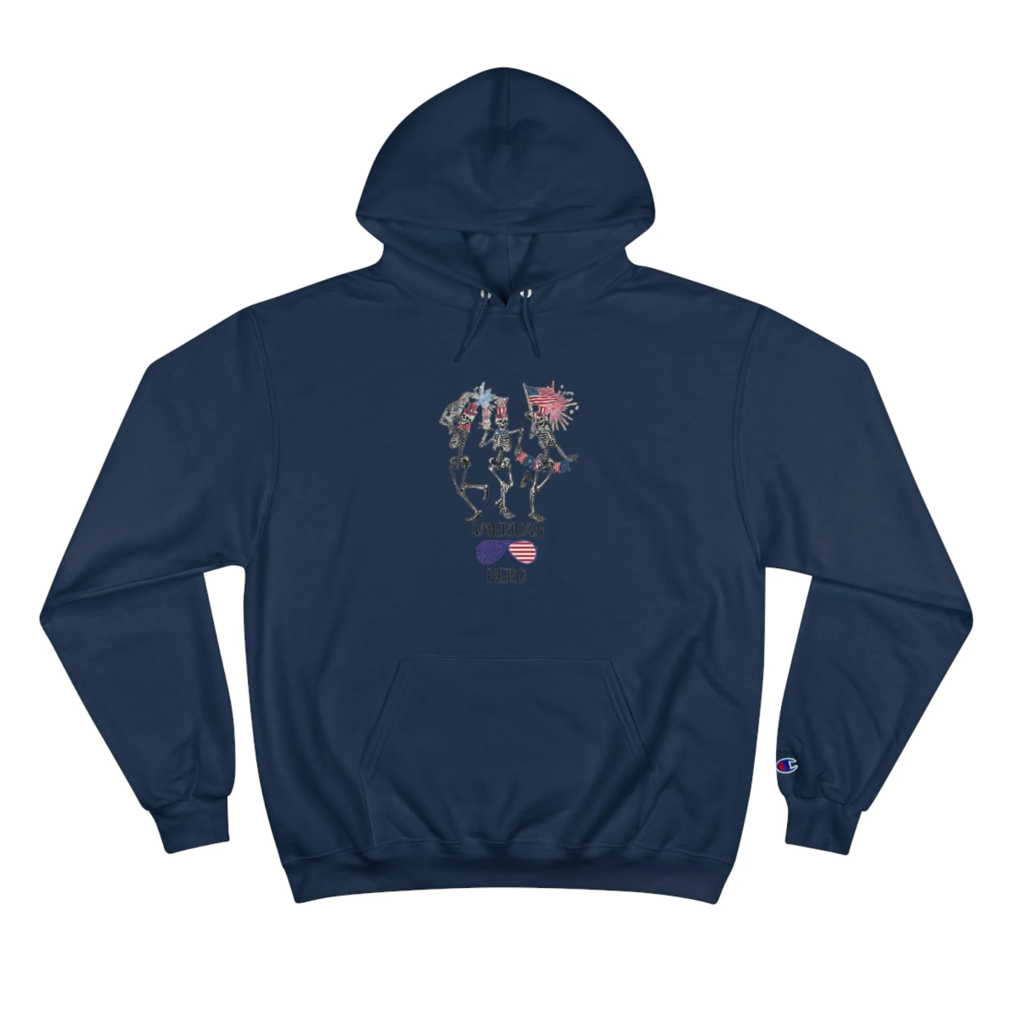 American Hero Champion Unisex Fierce Hoodie  | 4th of July | Patriotic Unisex Fleece Hoodie | Summer hoodies | USA Proud hoodies | Comfort & Designer hoodies | Gift idea for Independence Day