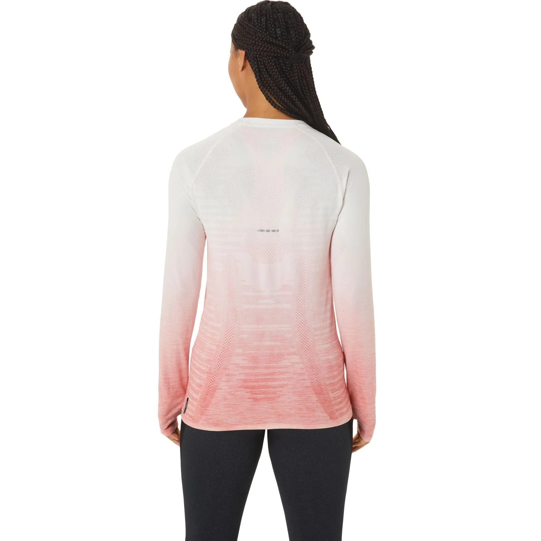 Asics Womens Seamless Long Sleeve Top - Crem/Papaya