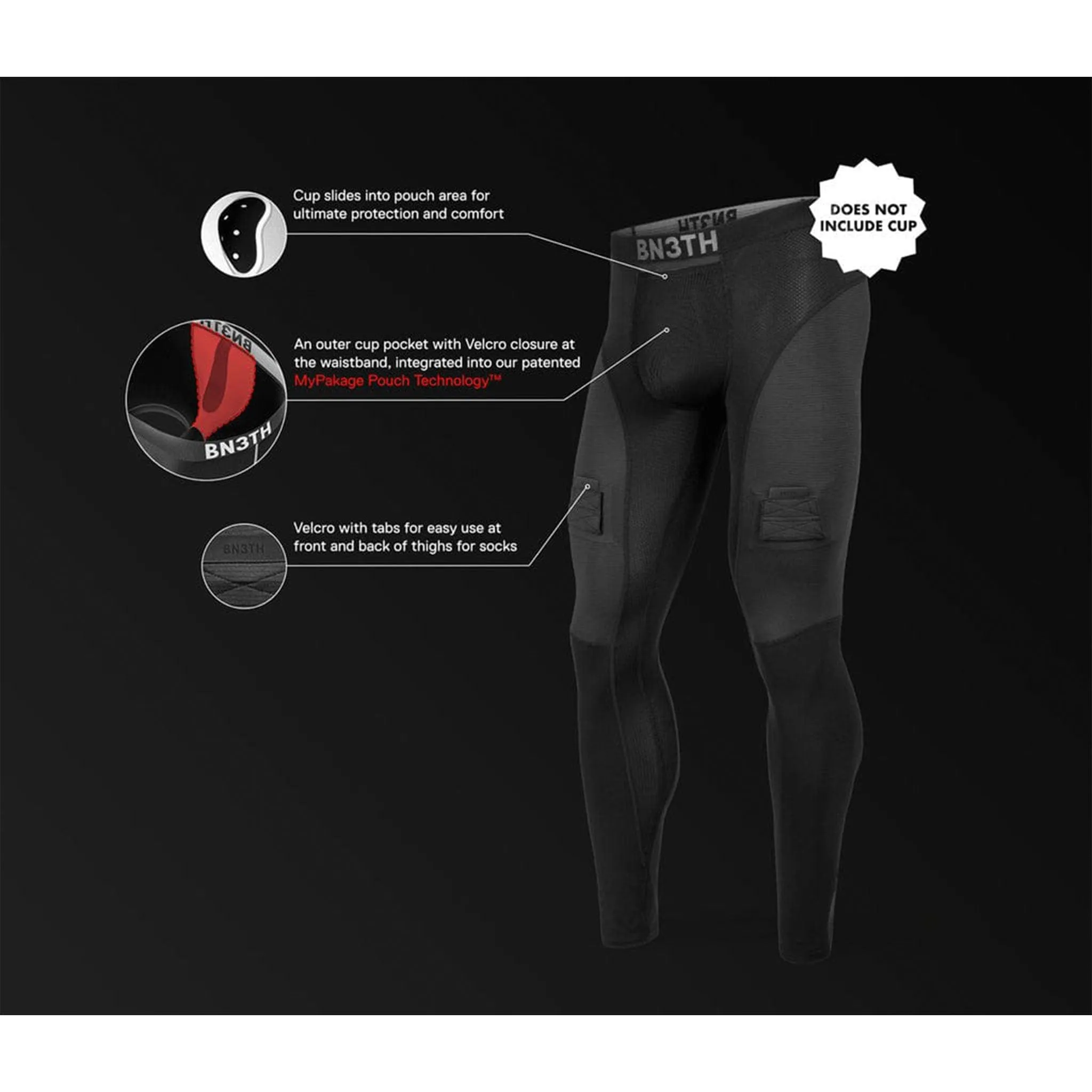 B3NTH Coast to Coast Senior Compression Jock Shorts - Canada