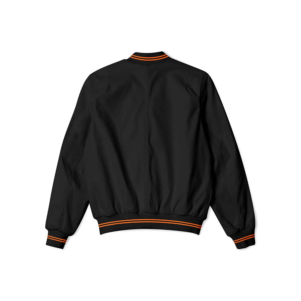 Baltimore Orioles Black Bomber Jacket – Sleek Lightweight Outerwear with Classic Team Logo