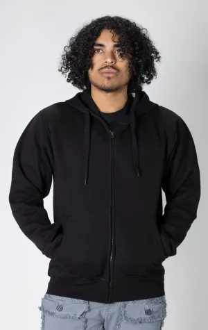Basic Fleece Hoodie Zip Up