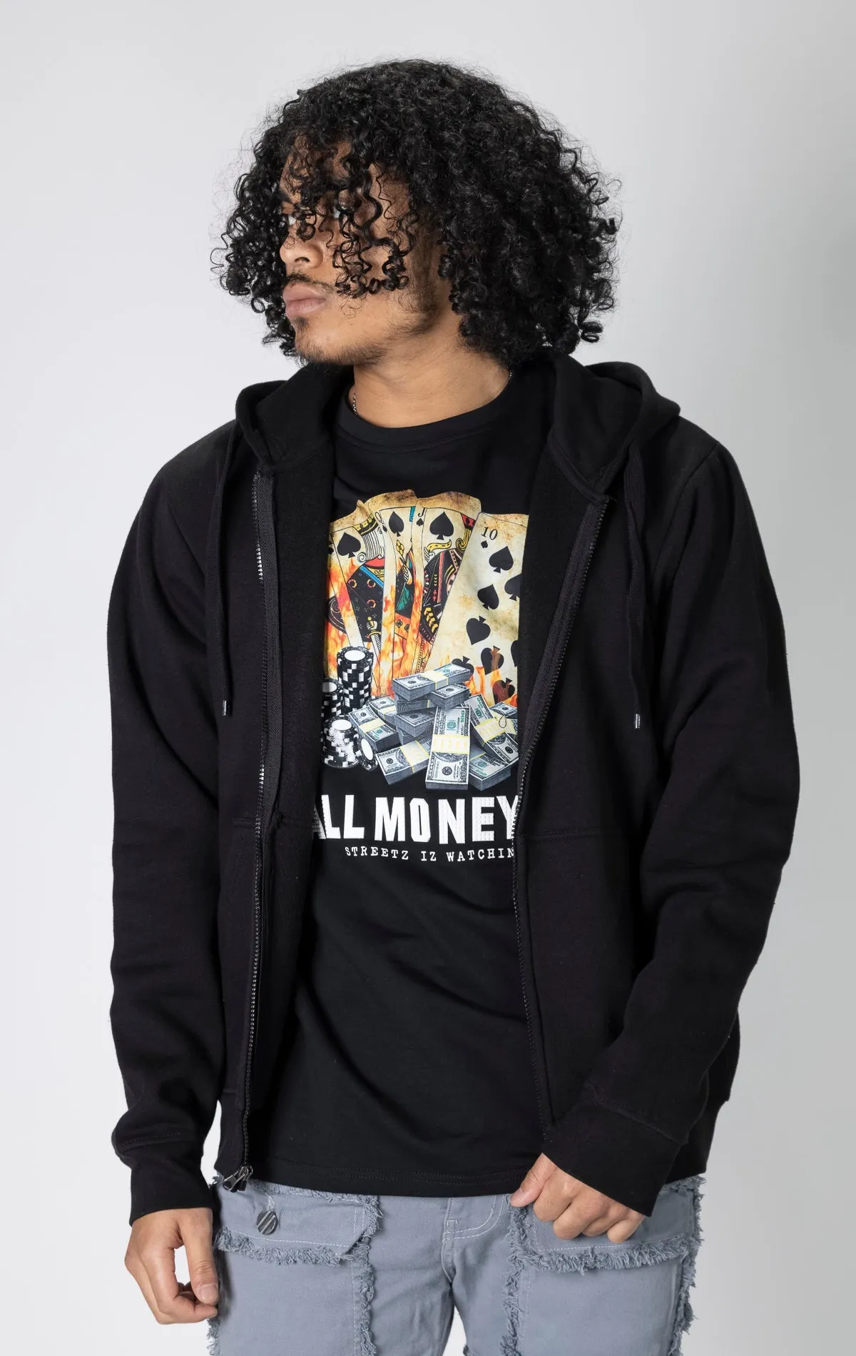 Basic Fleece Hoodie Zip Up